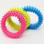 Dog Chew Toy TPR Spiky Circle Ring Dog Bite-Training Chew Molar Toy Cleaning Tooth Pet Supply - Image 8