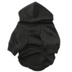 Pet Clothes Dog Costume Halloween Fleece Black Skull Pet Hooded T-shirt - Image 3