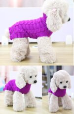 Cashmere Twisted Rope Pet Sweater, Dog Clothes, Pet Products - Image 9
