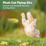 Catnip Toys For Indoor Cats Adult And Kitten Interactive Cat Flying Disc Toy Cat Plush Rubbing Toys With Cat Nips And Mylar Crinkle Sound Cat Chew Toy And Kitten Teething Toy - Image 3