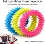 Dog Chew Toy TPR Spiky Circle Ring Dog Bite-Training Chew Molar Toy Cleaning Tooth Pet Supply - Image 6