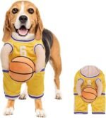 Pet Costumes Dog Basketball Player Costume Halloween Costumes For Dogs Funny Dress Up Sports Outfit Cosplay Clothes For Small Dog Costume - Image 3