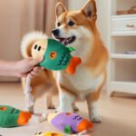 Plush Chew Toys For Inside Dog Plush Squeaky Toys Puffhead Fish Chew Toys Sound Interactive Teeth Toy Wear-Resistant Dog Toys - Image 5