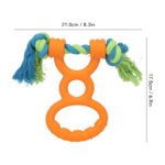 Dog Rubber Ring Rope Toy Safe Portable Dog Chew Teething Toy For Training Teeth Cleaning Gum Massage - Image 5