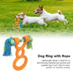 Dog Rubber Ring Rope Toy Safe Portable Dog Chew Teething Toy For Training Teeth Cleaning Gum Massage - Image 6