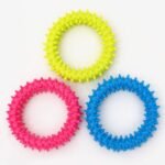 Dog Chew Toy TPR Spiky Circle Ring Dog Bite-Training Chew Molar Toy Cleaning Tooth Pet Supply - Image 5