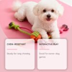 Chew Resistant Boredom Busting Daily Interactive Play Toy For Dogs A Knotted Rope Toy - Image 2