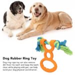 Dog Rubber Ring Rope Toy Safe Portable Dog Chew Teething Toy For Training Teeth Cleaning Gum Massage - Image 7