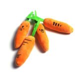 Pet Toys Cat Dog Plush Chew Toy Molar Carrot Squeak Toy - Image 2