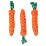 Pet Chew Toy With Carrot Cotton Rope For Small Dogs - Durable Knot Toy, Interactive Game For Dog And Cat Teeth Cleaning - Image 3