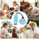 Dog Chew Ball Toys For Aggressive Chewers Interactive Dog Puzzle Toy Food Dispenser Suction Cup Dog Tug Toy For Dogs Teeth Clean - Image 4